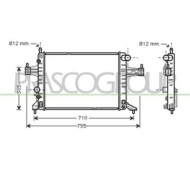 Radiatore Per Opel/vauxhall Corsa C Dal 2000 Al 2003