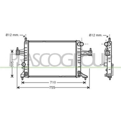 OP030R004_1.JPG Radiatore Per Opel/vauxhall Corsa C Dal 2000 Al 2003