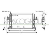 Radiatore Per Opel/vauxhall Corsa C Dal 2000 Al 2003