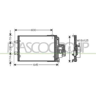 OP032C003_1.JPG Condensatore Per Opel/vauxhall Corsa C Dal 2003 Al 2006