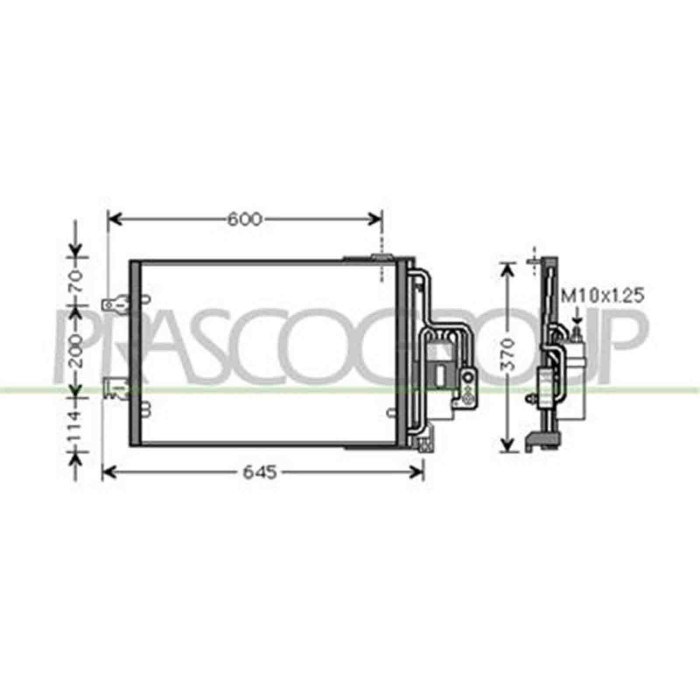 OP032C003_1.JPG Condensatore Per Opel/vauxhall Corsa C Dal 2003 Al 2006