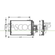 Condensatore Per Opel/vauxhall Corsa C Dal 2003 Al 2006