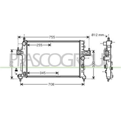 OP032R002_1.JPG Radiatore Per Opel/vauxhall Corsa C Dal 2003 Al 2006