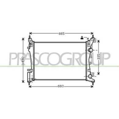 OP034R002_1.JPG Radiatore Per Opel/vauxhall Corsa D Dal 2006 Al 2011