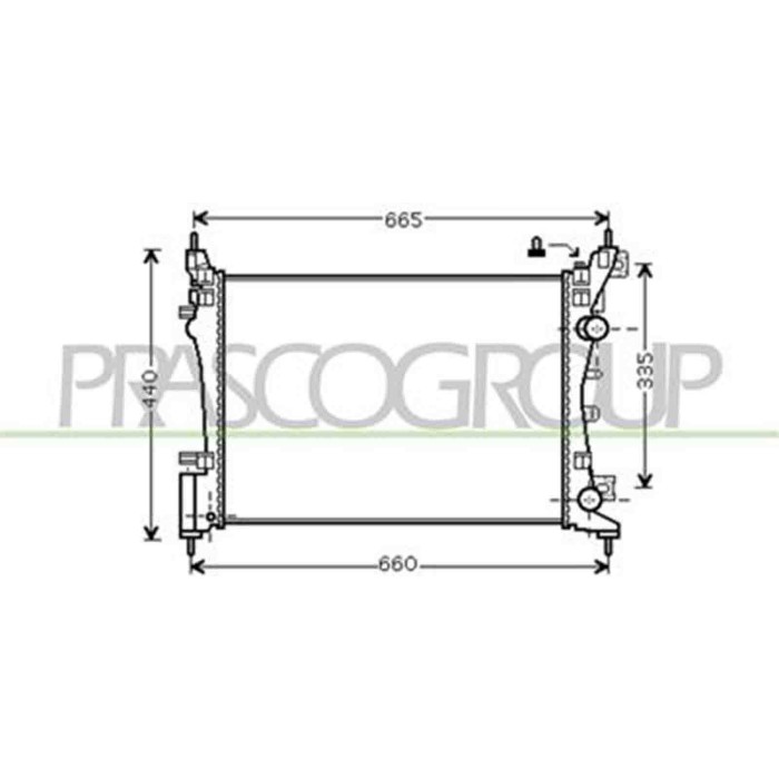OP034R002_1.JPG Radiatore Per Opel/vauxhall Corsa D Dal 2006 Al 2011