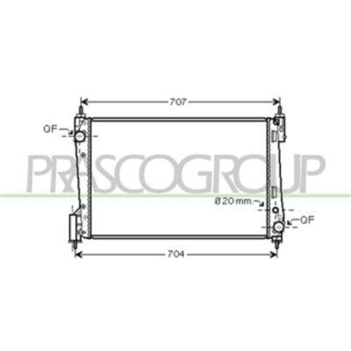 OP034R003_1.JPG Radiatore Per Opel/vauxhall Corsa D Dal 2006 Al 2011