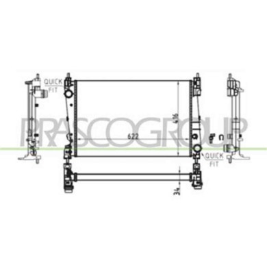 OP035R004_2.JPG Radiatore Per Opel/vauxhall Corsa D Dal 2011 Al 2014
