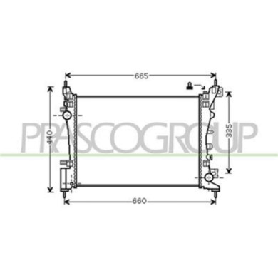 OP035R005_1.JPG Radiatore Per Opel/vauxhall Corsa D Dal 2011 Al 2014