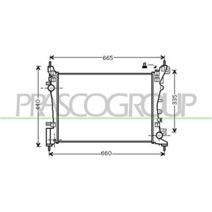 OP035R005_1.JPG Radiatore Per Opel/vauxhall Corsa D Dal 2011 Al 2014