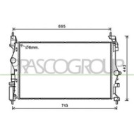 Radiatore Per Opel/vauxhall Corsa E Dal 2015 Al 2019