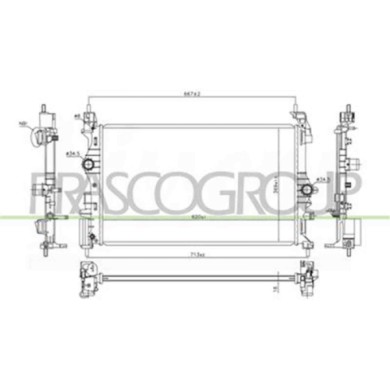 OP036R002_2.JPG Radiatore Per Opel/vauxhall Corsa E Dal 2015 Al 2019