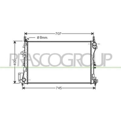 OP056R009_1.JPG Radiatore Per Opel/vauxhall Vectra C Dal 2002 Al 2005