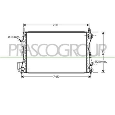 OP056R011_1.JPG Radiatore Per Opel/vauxhall Vectra C Dal 2002 Al 2005