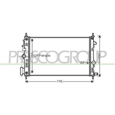 OP060R006_1.JPG Radiatore Per Opel/vauxhall Insignia A Dal 2009 Al 2013