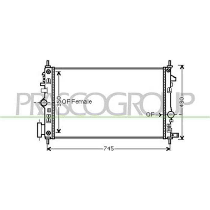 OP060R006_1.JPG Radiatore Per Opel/vauxhall Insignia A Dal 2009 Al 2013