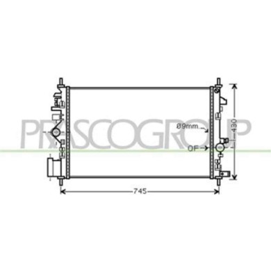 OP060R008_1.JPG Radiatore Per Opel/vauxhall Insignia A Dal 2009 Al 2013