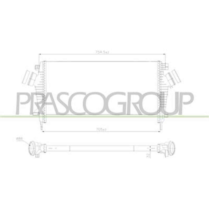 OP062N001_2.JPG Intercooler Per Opel/vauxhall Insignia A Dal 2014 Al 2016