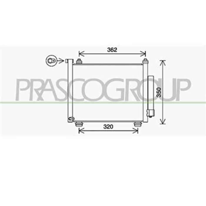 OP304C002_1.JPG Condensatore Per Opel/vauxhall Agila Dal 2000 Al 2007