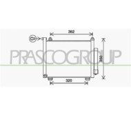 Condensatore Per Opel/vauxhall Agila Dal 2000 Al 2007