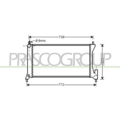 OP304R003_1.JPG Radiatore Per Opel/vauxhall Agila Dal 2000 Al 2007