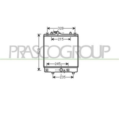 OP304R004_1.JPG Radiatore Per Opel/vauxhall Agila Dal 2000 Al 2007