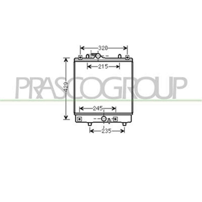 OP304R004_1.JPG Radiatore Per Opel/vauxhall Agila Dal 2000 Al 2007
