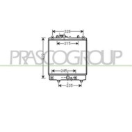 Radiatore Per Opel/vauxhall Agila Dal 2000 Al 2007