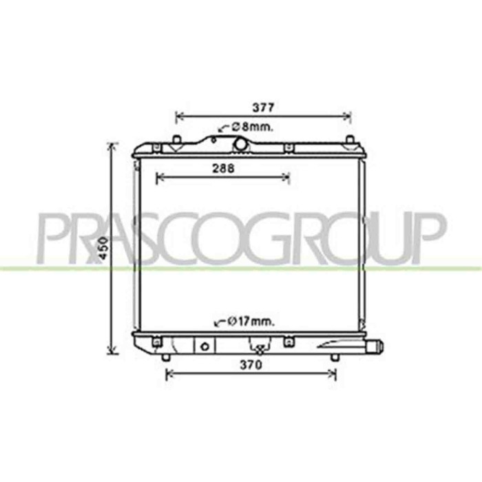 OP305R001_1.JPG Radiatore Per Opel/vauxhall Agila Dal 2008 Al 2015
