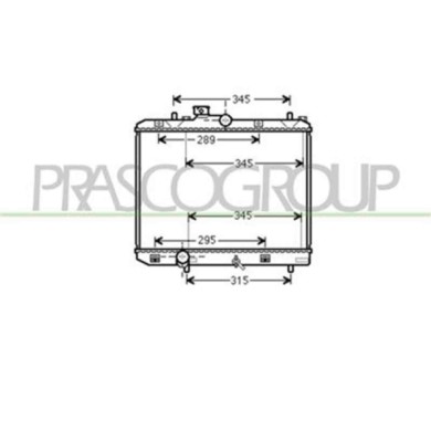 OP305R002_1.JPG Radiatore Per Opel/vauxhall Agila Dal 2008 Al 2015
