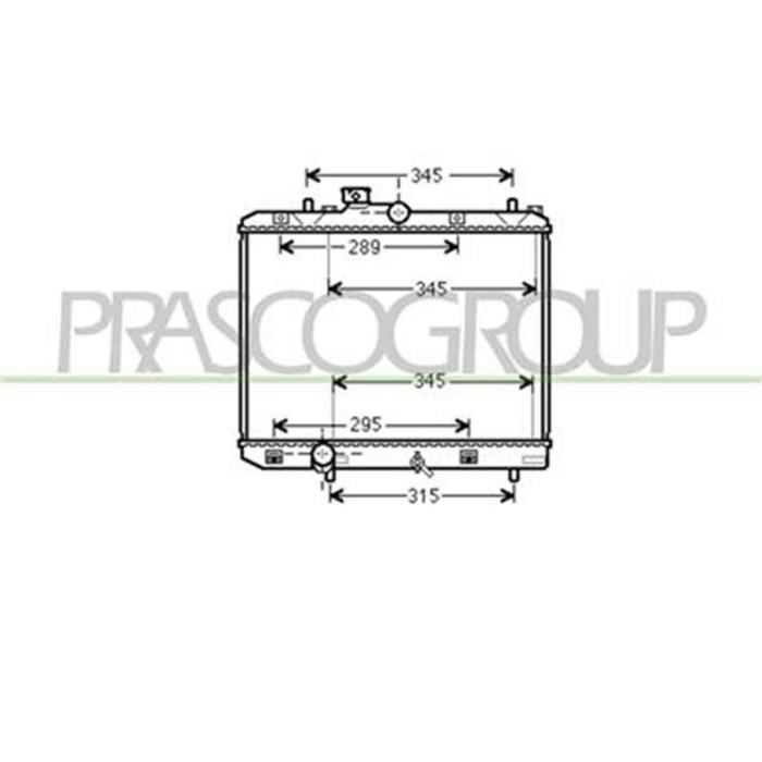 OP305R002_1.JPG Radiatore Per Opel/vauxhall Agila Dal 2008 Al 2015