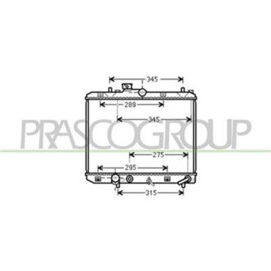 OP305R003_1.JPG Radiatore Per Opel/vauxhall Agila Dal 2008 Al 2015