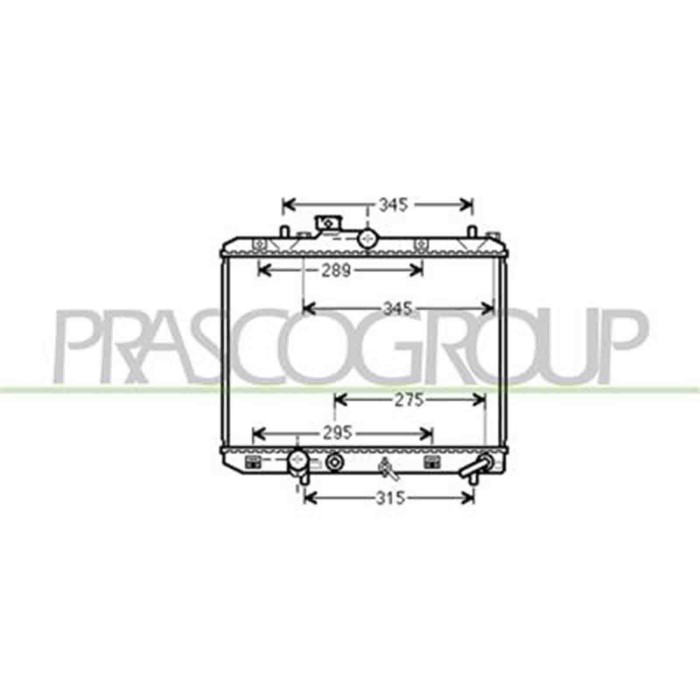 OP305R003_1.JPG Radiatore Per Opel/vauxhall Agila Dal 2008 Al 2015