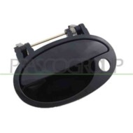Maniglia Esterna Anteriore Sinistra Nero/liscia Per Opel/vauxhall Corsa C Dal 2000 Al 2003