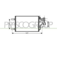 Condensatore Per Opel/vauxhall Meriva Dal 2003 Al 2006