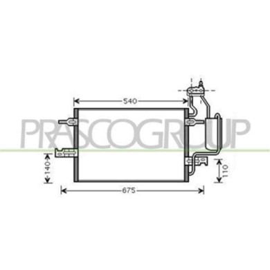 OP350C002_1.JPG Condensatore Per Opel/vauxhall Meriva Dal 2003 Al 2006