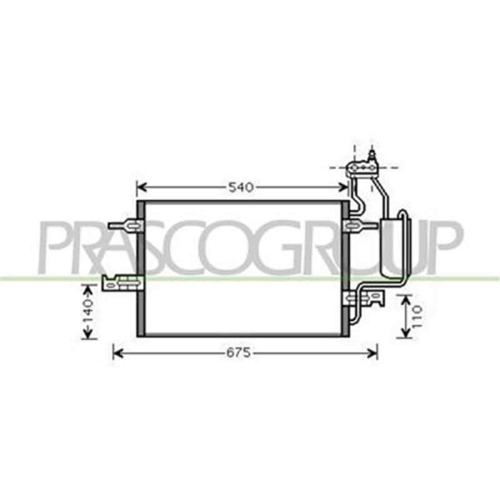 OP350C002_1.JPG Condensatore Per Opel/vauxhall Meriva Dal 2003 Al 2006