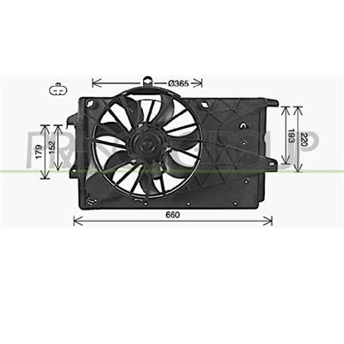 OP350F001_1.JPG Ventola Per Opel/vauxhall Meriva Dal 2003 Al 2006