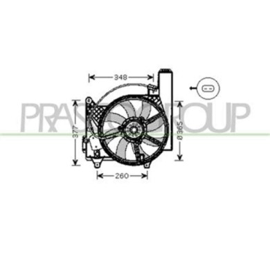 OP350F002_1.JPG Ventola Per Opel/vauxhall Meriva Dal 2003 Al 2006