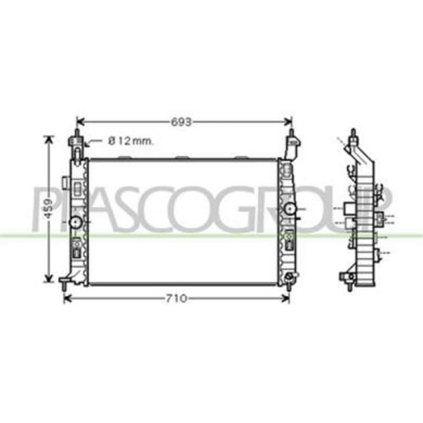 OP350R001_1.JPG Radiatore Per Opel/vauxhall Meriva Dal 2003 Al 2006