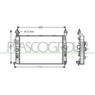 Radiatore Per Opel/vauxhall Meriva Dal 2003 Al 2006