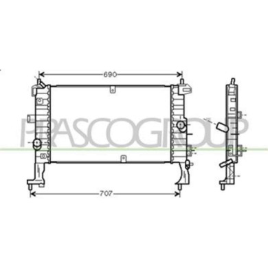 OP350R002_1.JPG Radiatore Per Opel/vauxhall Meriva Dal 2003 Al 2006
