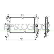 Radiatore Per Opel/vauxhall Meriva Dal 2003 Al 2006