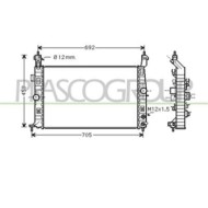 Radiatore Per Opel/vauxhall Meriva Dal 2003 Al 2006