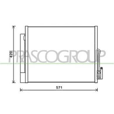 OP354C001_1.JPG Condensatore Per Opel/vauxhall Meriva B Dal 2010 Al 2013