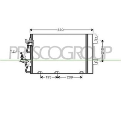 OP410C001_1.JPG Condensatore Per Opel/vauxhall Astra H (a04) Dal 2004 Al 2006