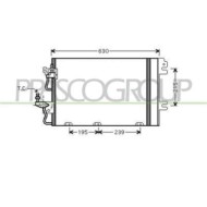 Condensatore Per Opel/vauxhall Astra H (a04) Dal 2004 Al 2006