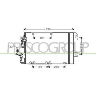 OP410C002_1.JPG Condensatore Per Opel/vauxhall Astra H (a04) Dal 2004 Al 2006