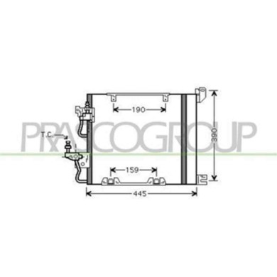 OP410C003_1.JPG Condensatore Per Opel/vauxhall Astra H (a04) Dal 2004 Al 2006