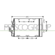 Condensatore Per Opel/vauxhall Astra H (a04) Dal 2004 Al 2006