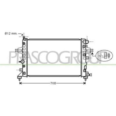 OP410R001_1.JPG Radiatore Per Opel/vauxhall Astra H (a04) Dal 2004 Al 2006